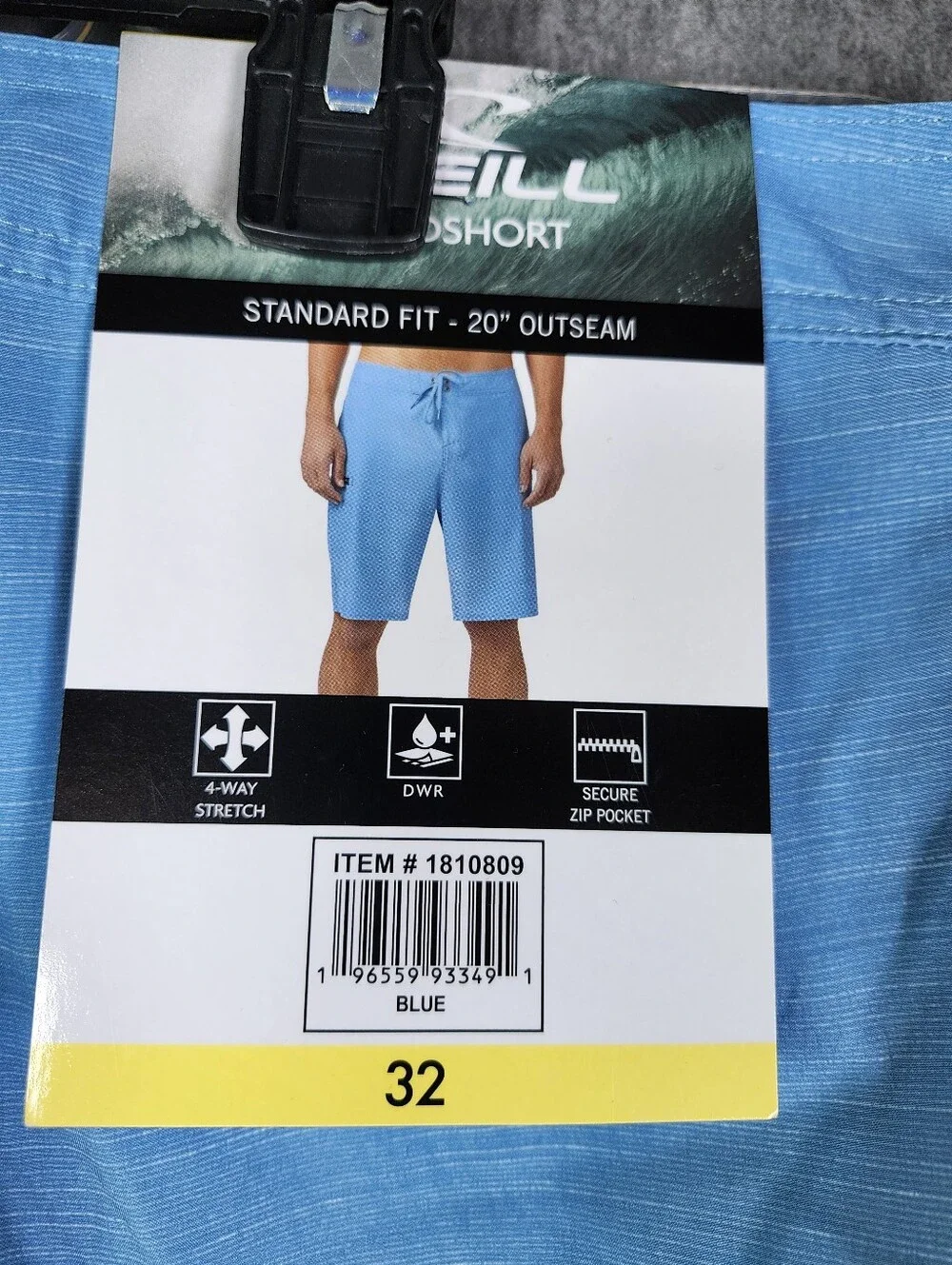 O'Neill Men's Light Blue Boardshorts - Classic Swim Trunks NWT